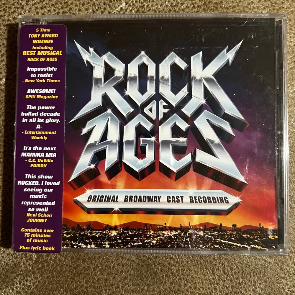Rock of Ages Original Broadway Cast Recording CD 2009 Sealed New